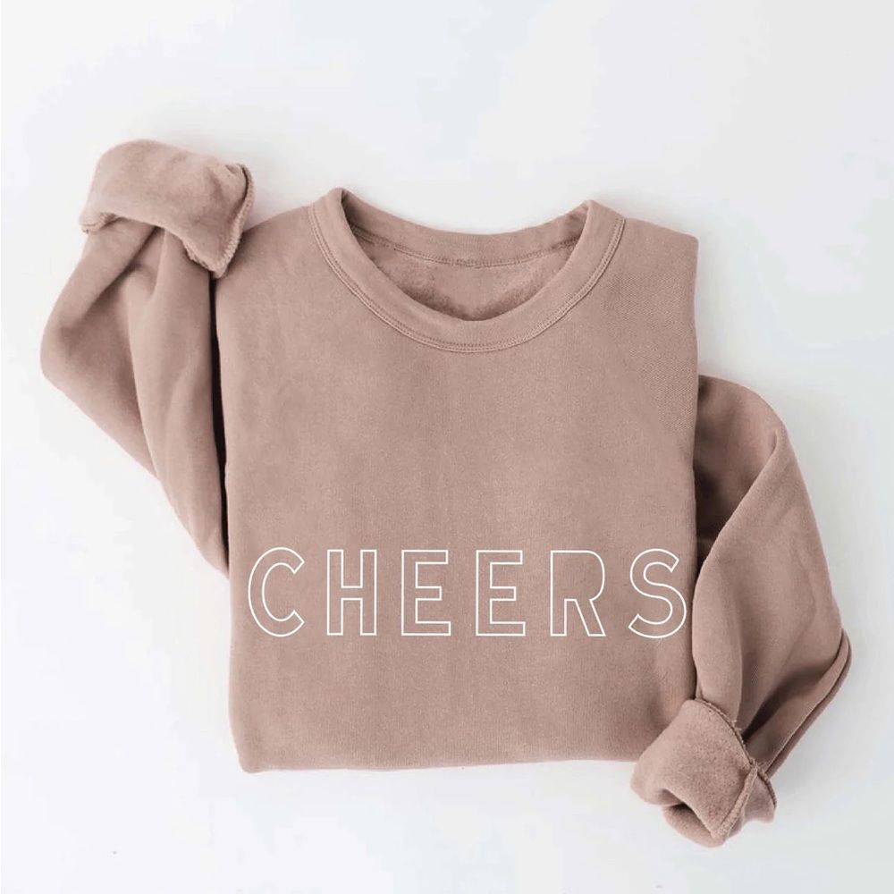 NWT Wool + Pepper Co. CHEERS Crewneck Sweatshirt